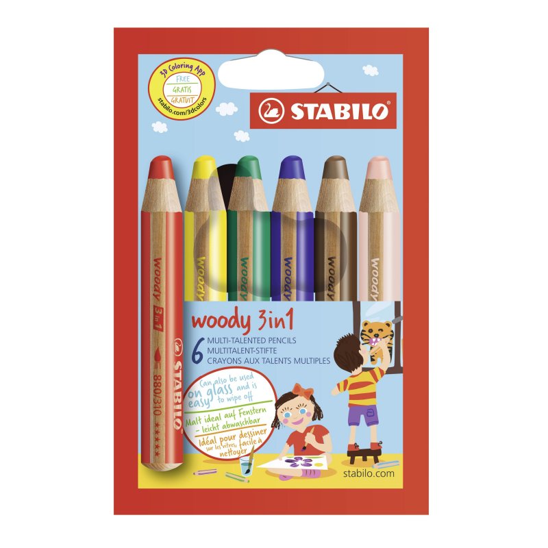 Stabilo woody 3 in 1, Set