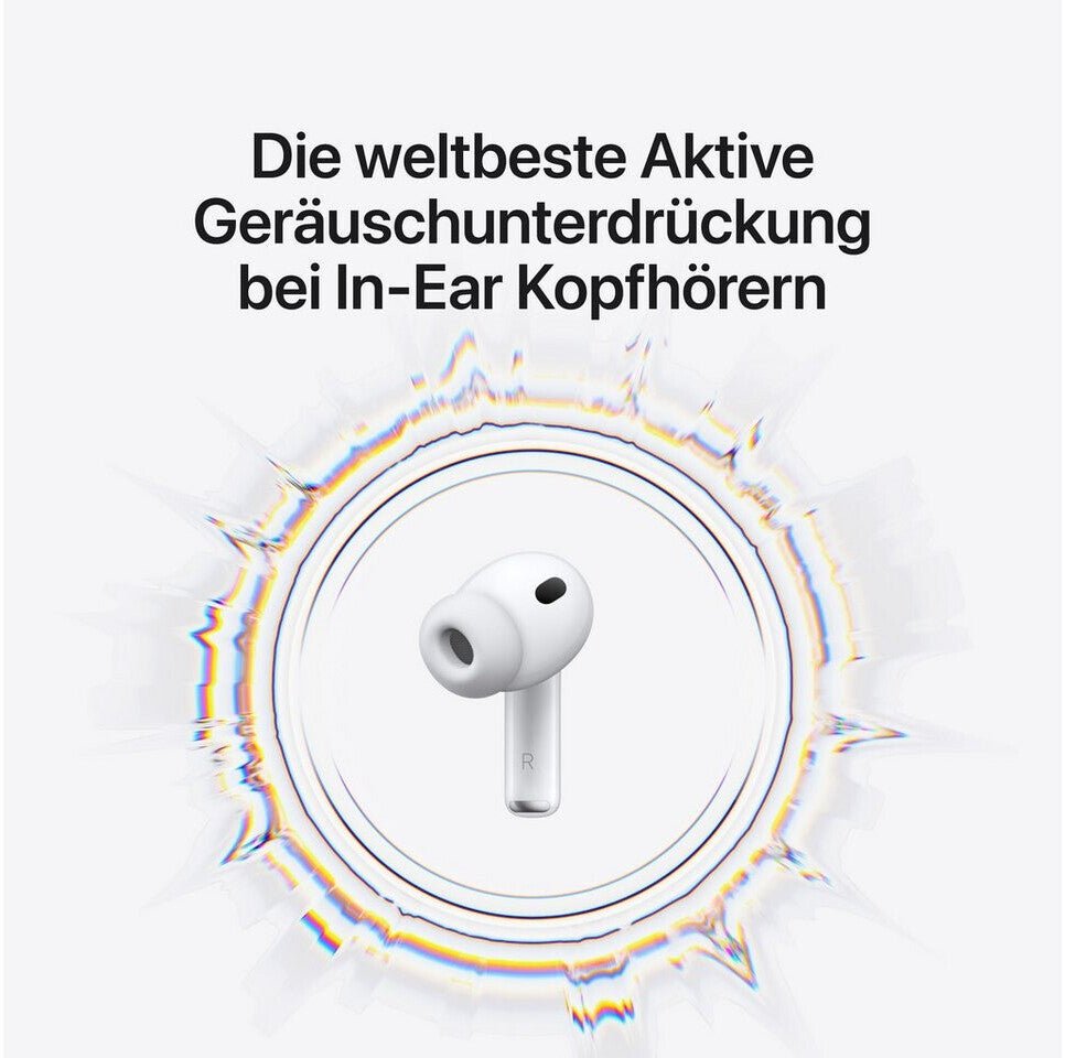 Apple AirPods Pro 3 – True Wireless In-Ear | ANC, Bluetooth 5.3, Weiß (generalüberholt) - Bosavern UG (haftungsbeschränkt)