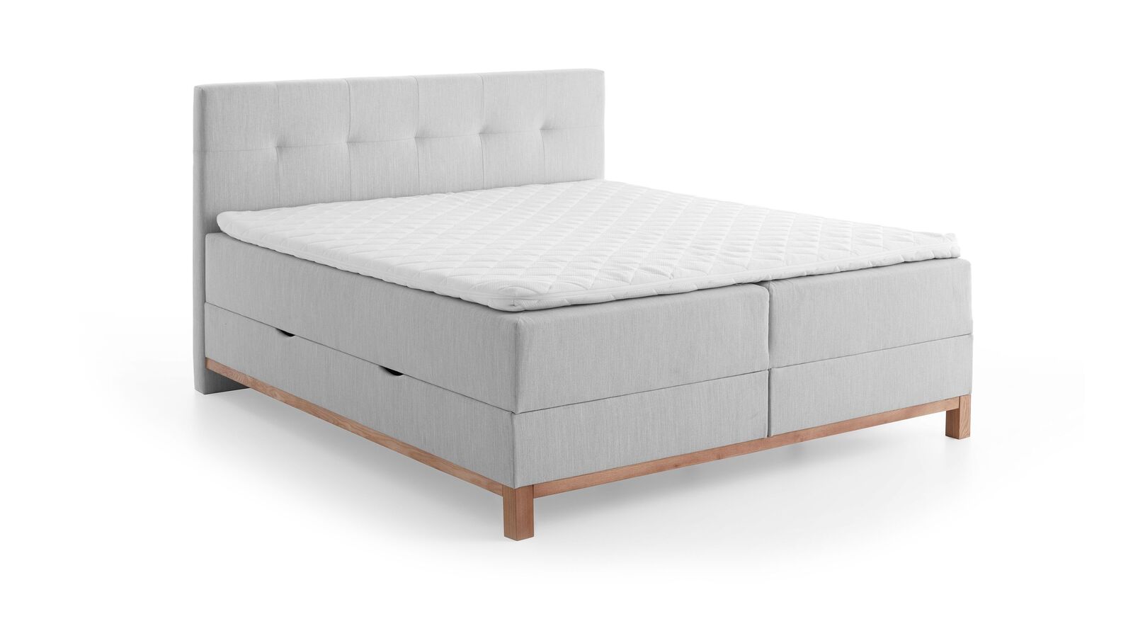 Das Bettkasten-Boxspringbett "Alamea" Express – hier in der Größe 180x200 cm.