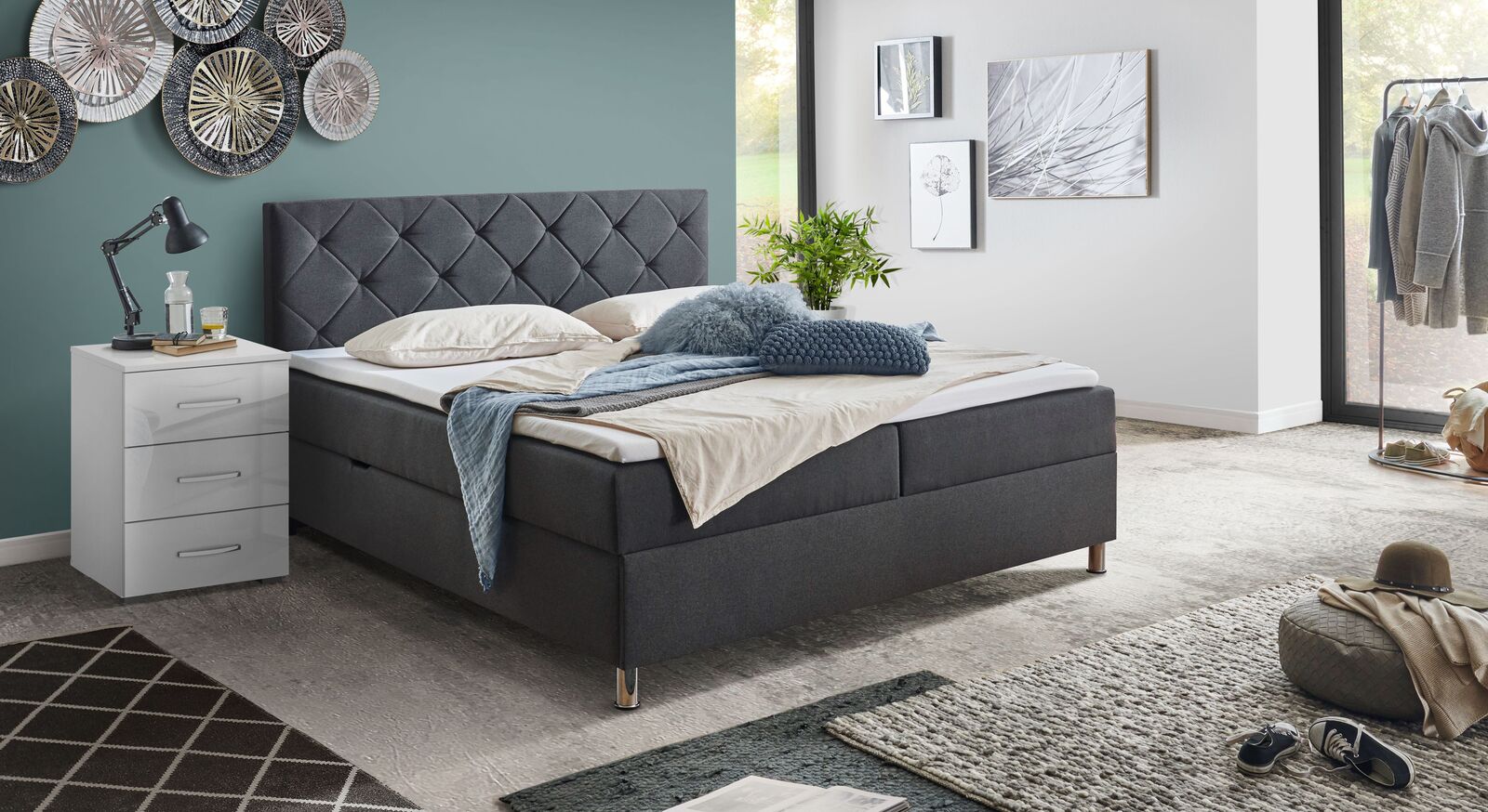 Bettkasten-Boxspringbett "Arvin"