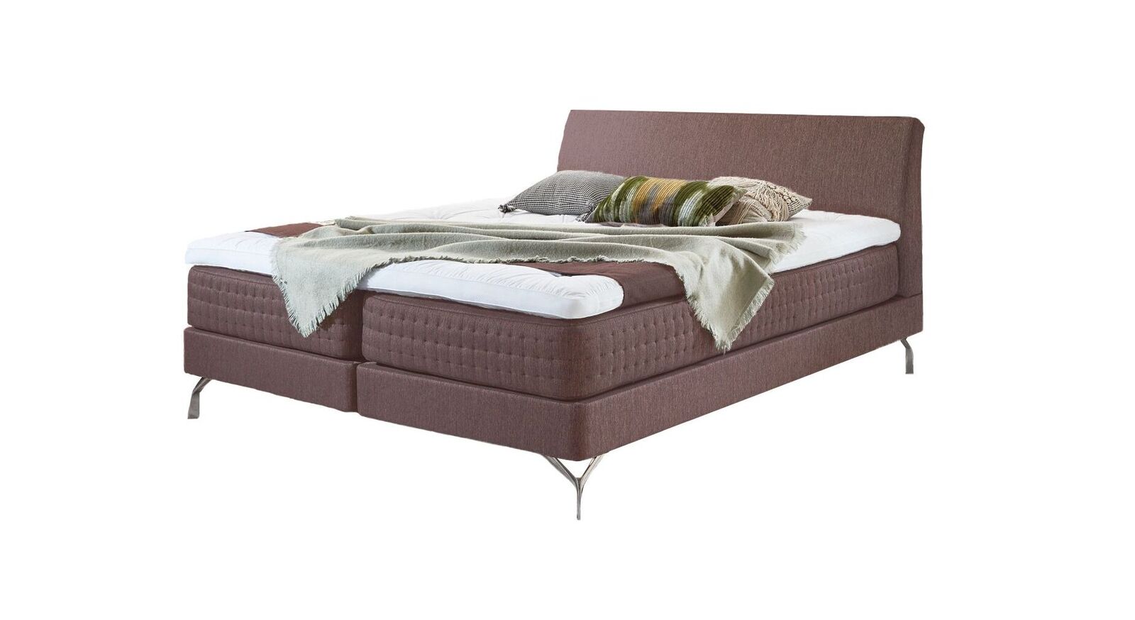 Das Boxspringbett "Barima" in extravagantem Design - hier in der Farbe Rosa.