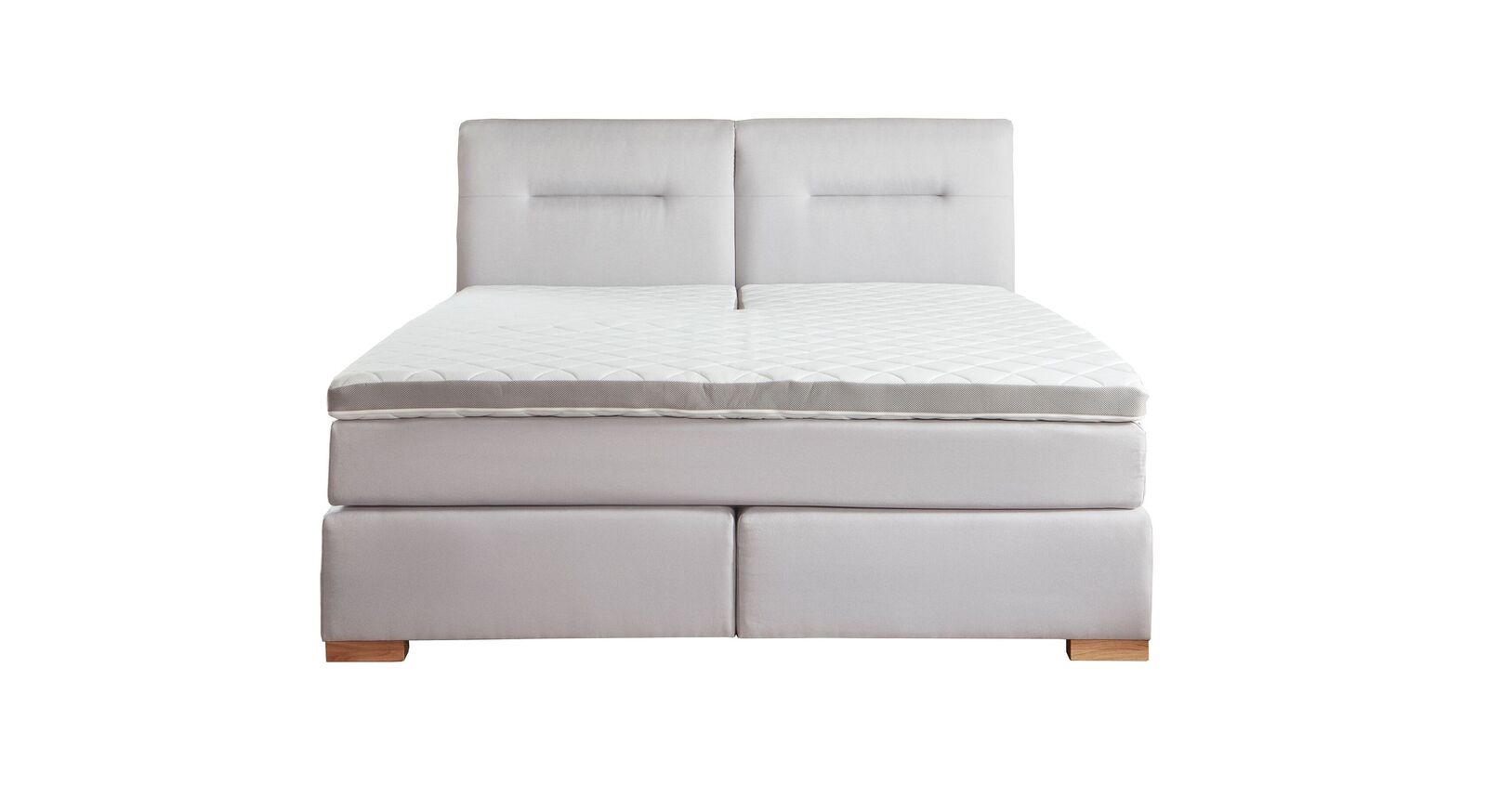 Alles inklusive: Sie erhalten das Boxspringbett "Carlita" inklusive Bonellfederkern-Boxen, TTF-Matratze und Komfortschaum-Topper.