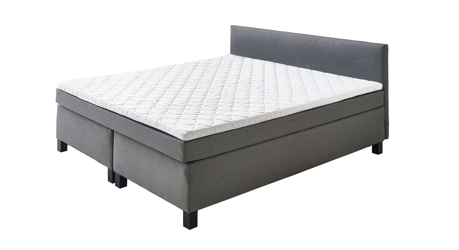 Das Boxspringbett "Lucan" ist ausgestattet mit einer Box mit Bonell-Federkern, einer Federkern-Matratze und einem weichem Komfortschaum-Topper.