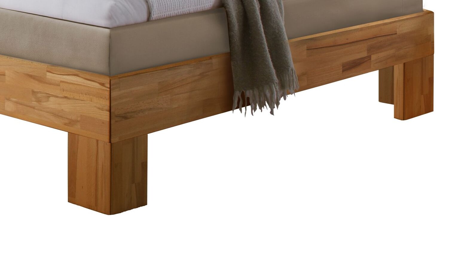 Die robusten Bettfüße sind äußerst stabil und optisch sehr ansprechend.