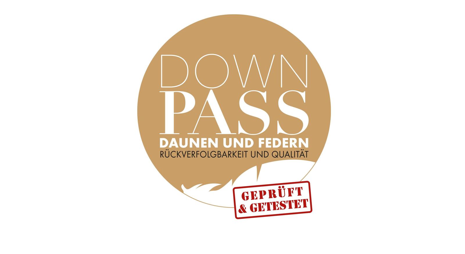 Das Daunenkissen "orthowell Superior" ist mit dem Downpass-Siegel ausgezeichnet, das eine artgerechte und ethisch einwandfreie Tierhaltung garantiert.