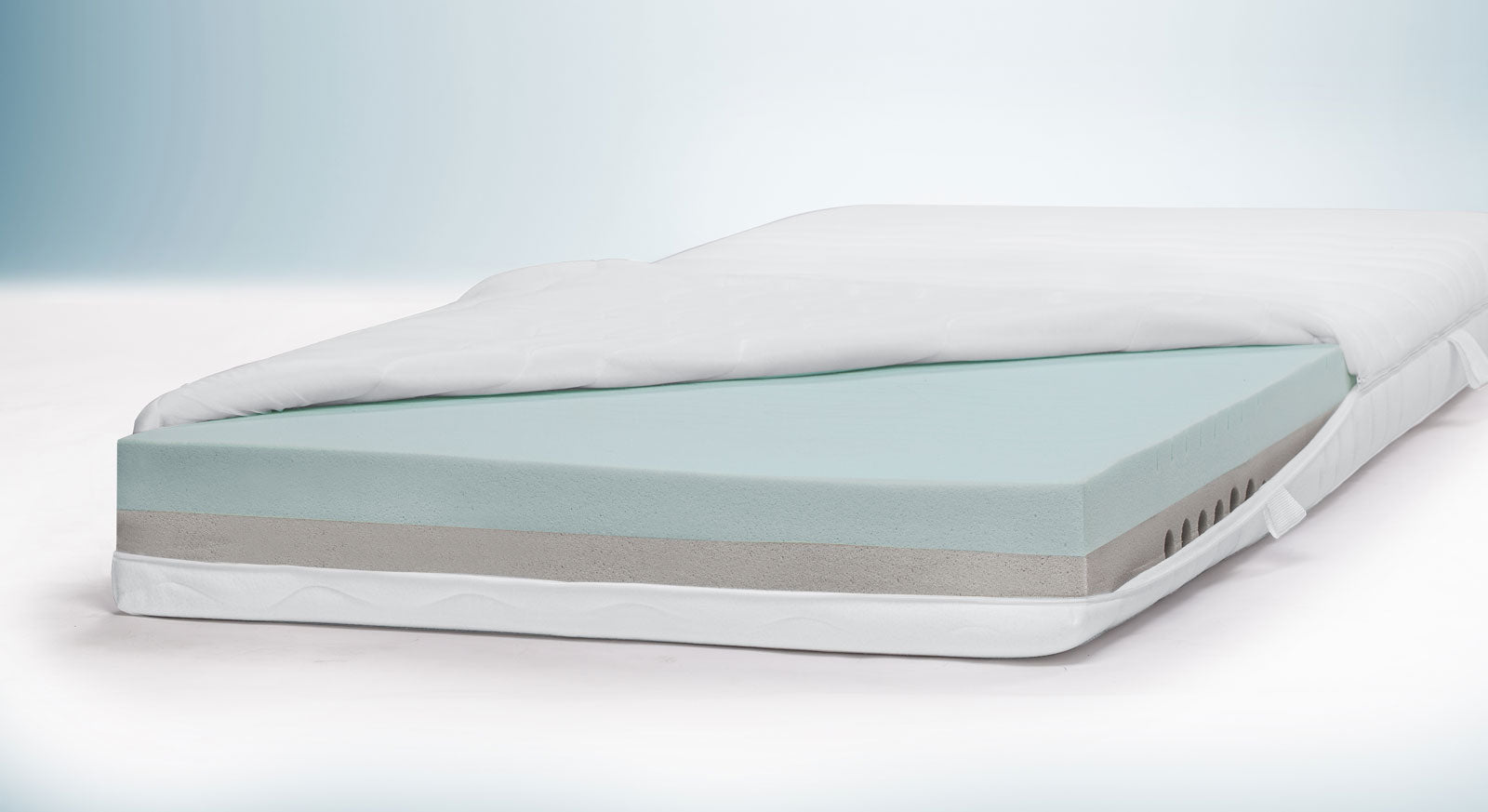 Im Inneren der "youSleep 100" befindet sich ein 5-Zonen-Duokern mit Liege- und Stützschicht.