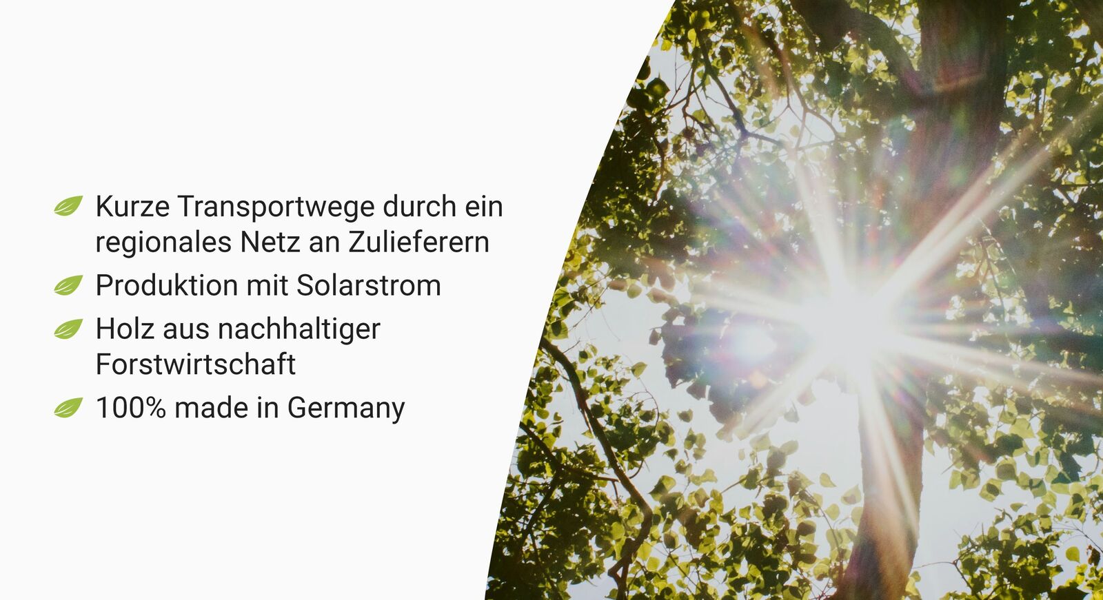 Dieses Produkt wird für Sie mit Solarstrom in Deutschland produziert.