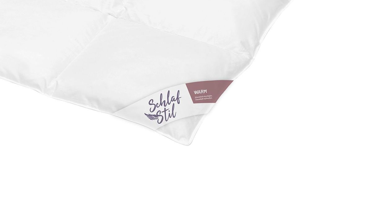Die waschbare SCHLAFSTIL Winter-Bettdecke ist Nomite<sup>®</sup>-zertifiziert und daher auch für Allergiker eine gute Wahl.