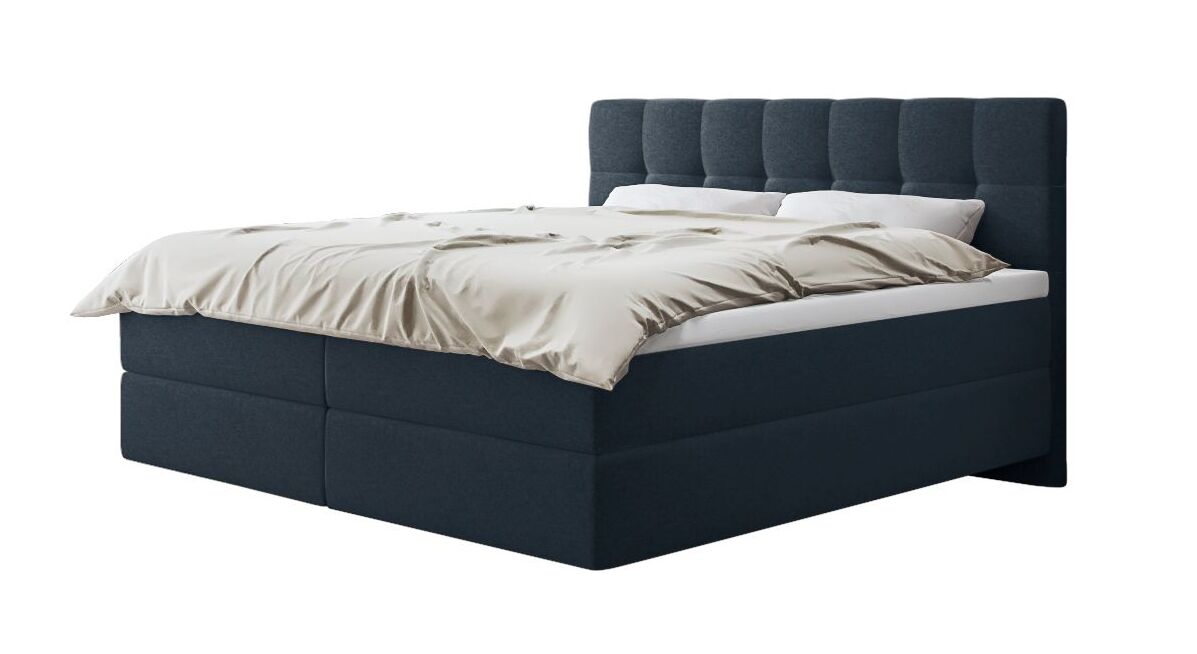Das SCHLARAFFIA Boxspringbett "Medea" – hier mit SECRET-Bezug in Midnight (Topper optional).