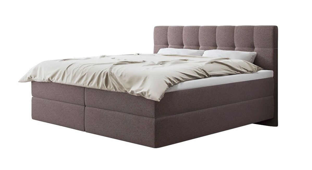 Das SCHLARAFFIA Boxspringbett "Medea" – hier mit FACE-Bezug in Steel (Topper optional).