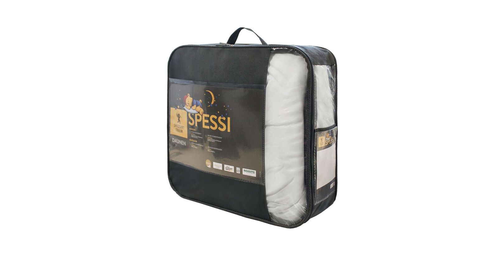Alle SPESSARTTRAUM Produkte der Serie "Spessi" werden in einer praktischen Aufbewahrungstasche geliefert.