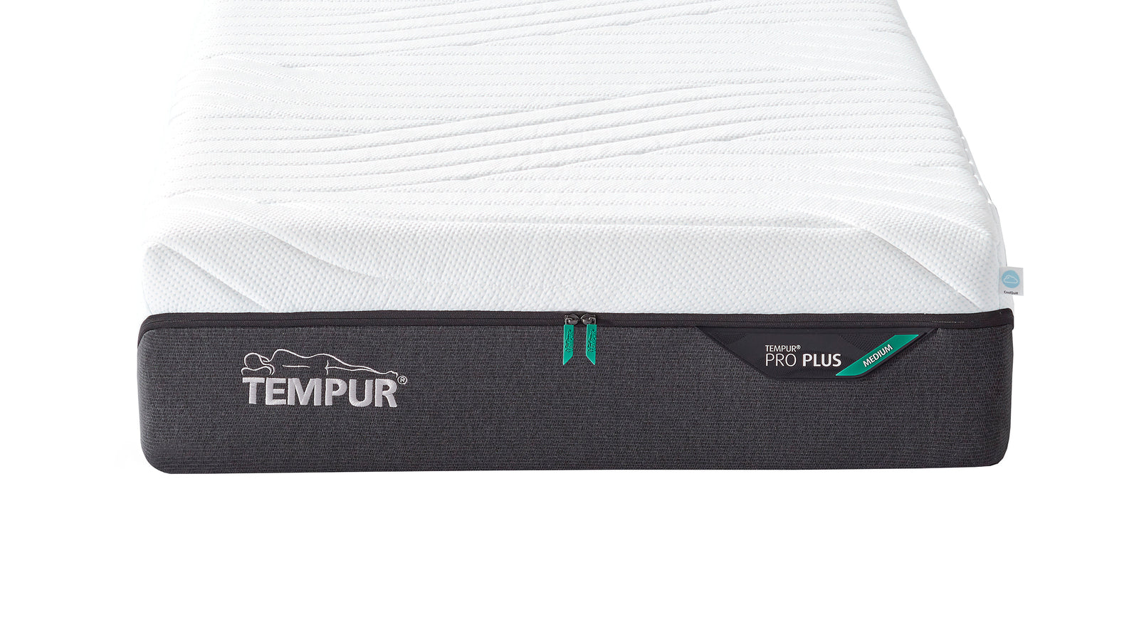 Die mittelweiche TEMPUR Pro® CoolQuilt Matratze "Medium Plus" ist 28 cm hoch und ideal für Seitenschläfer.