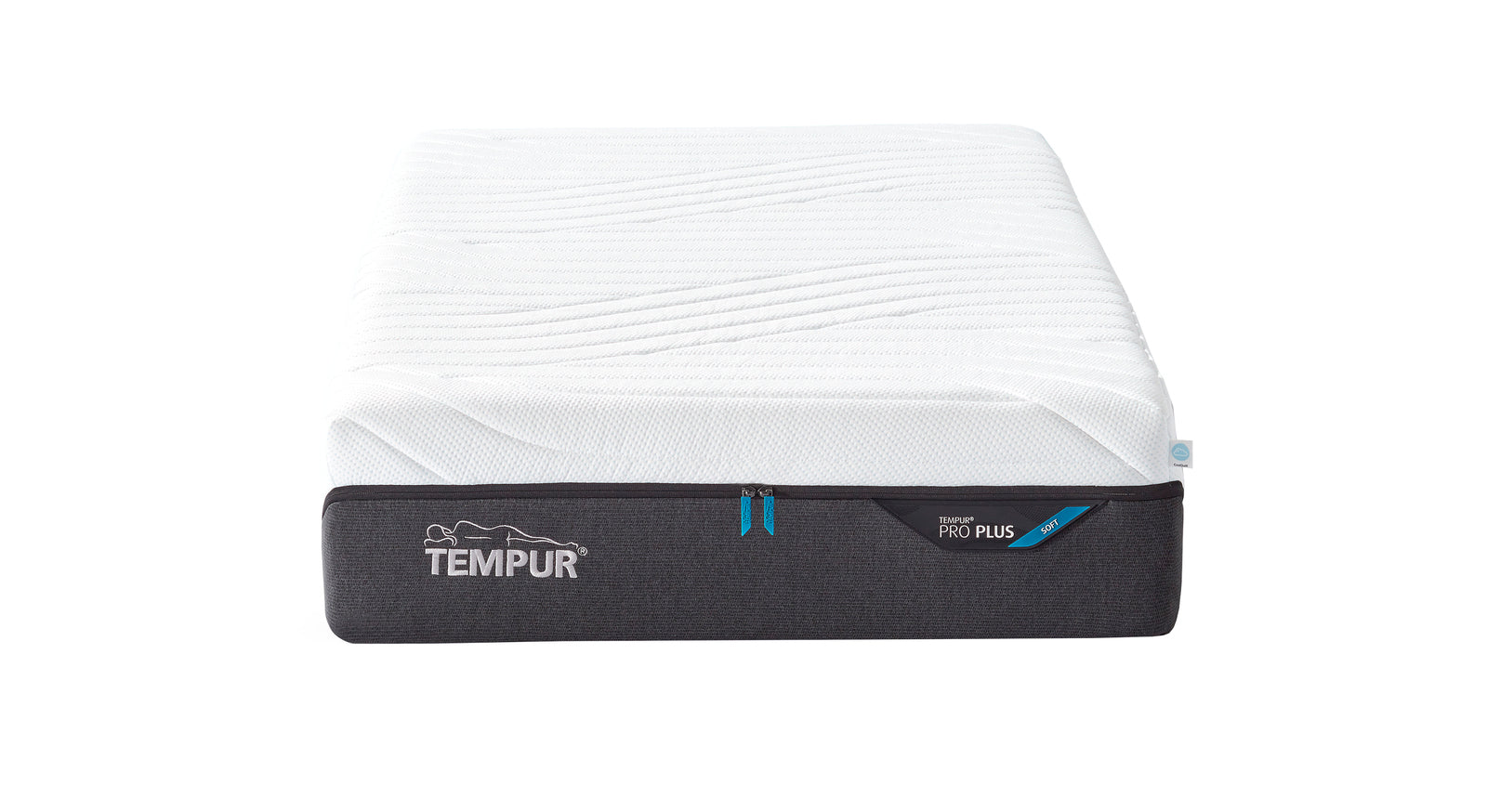 Die weiche TEMPUR Pro® CoolQuilt Matratze "Soft Plus" ist 28 cm hoch, besonders druckentlastend und kann bis zu 140 kg belastet werden.