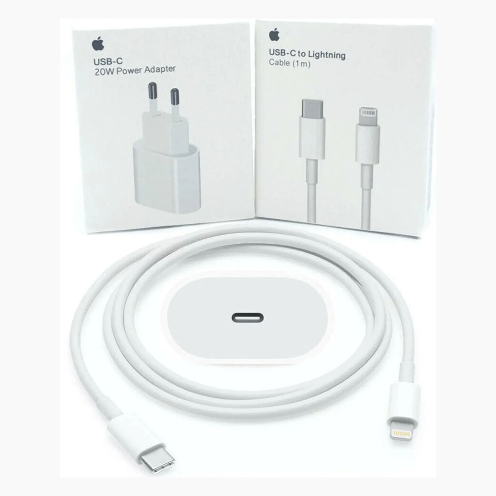 Apple 20w Usb-c Power Adapter + 1m Usb C To Lightning Cable
