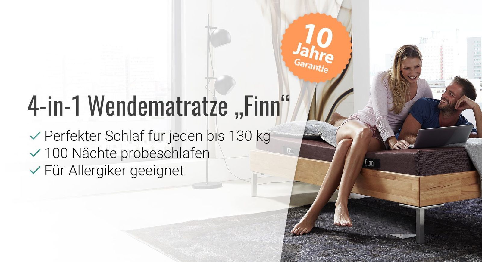 Guter Schlaf kann so einfach sein: Bestellen Sie noch heute die revolution&auml;re Wendematratze "Finn".