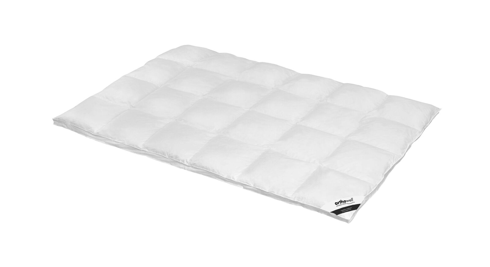 Die kuschelige Daunen-Bettdecke "orthowell Standard" extra warm mit 4 cm hohen Stegen eignet sich f&uuml;r die kalten Wintermonate.