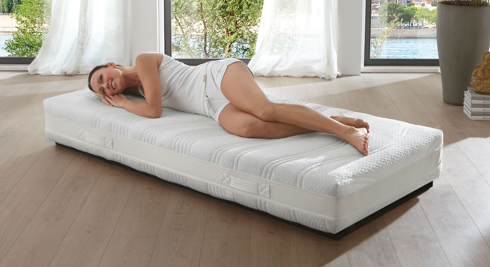Die exklusive 7-Zonen-Viscoschaum-Matratze "Havilla" mit innovativer viscoline<sup>&reg;</sup>-Auflage.
