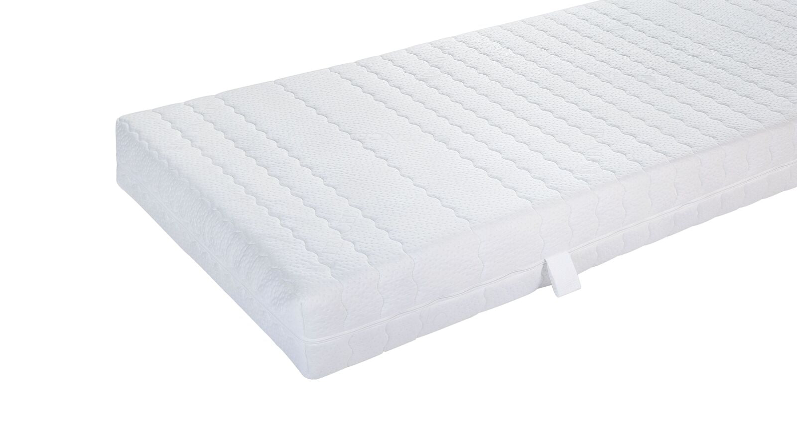 Ideal f&uuml;r Personen bis 160&nbsp;kg K&ouml;rpergewicht: die mittelfeste Kaltschaum-Matratze "orthowell express XXL" mit waschbarem Doppeltuchbezug.