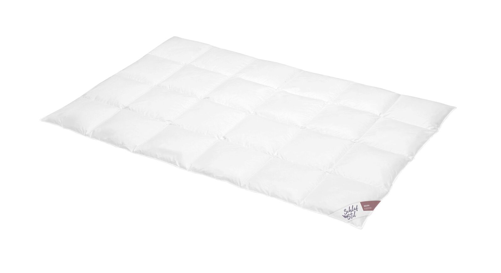 Die hochwertige SCHLAFSTIL G&auml;nsedaunen-Bettdecke "D600" warm eignet sich perfekt als angenehm w&auml;rmende Winterdecke.