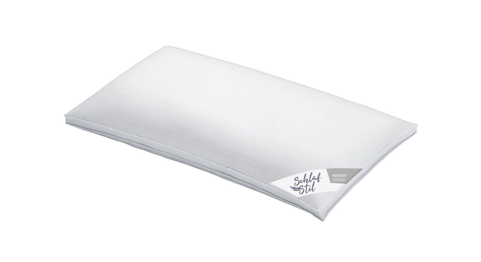 Das extra weiche SCHLAFSTIL G&auml;nsedaunen-Kissen "D1000" (hier in 40x80 cm) ist mit 100% sibirischen Prachtg&auml;nsedaunen bef&uuml;llt.