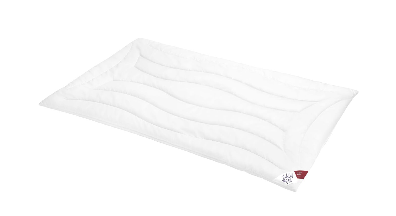 Ideal f&uuml;r schnell frierende Personen: die extra warme SCHLAFSTIL Markenfaser-Bettdecke "F300".