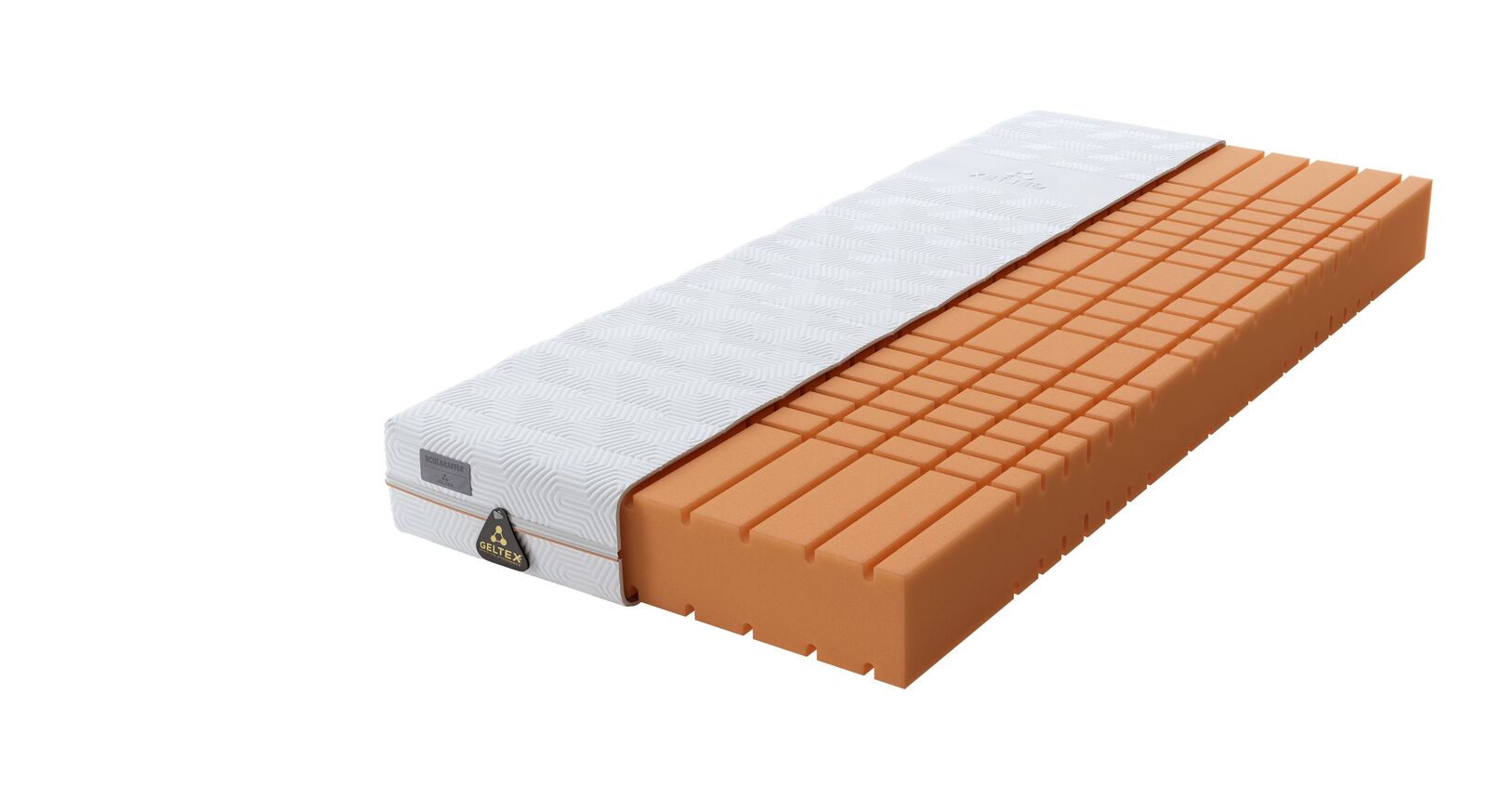Die SCHLARAFFIA Gelschaum-Matratze "GELTEX<sup>&reg;</sup> Quantum Pure 200" mit mittelfestem Liegegef&uuml;hl eignet sich f&uuml;r alle Schlafpositionen.