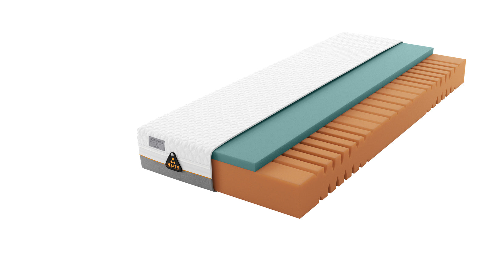 Die mittelweiche SCHLARAFFIA Gelschaum-Matratze "GELTEX<sup>&reg;</sup> Solaris Next ZV" bietet Ihnen in allen Schlafpositionen eine hervorragende K&ouml;rperanpassung.