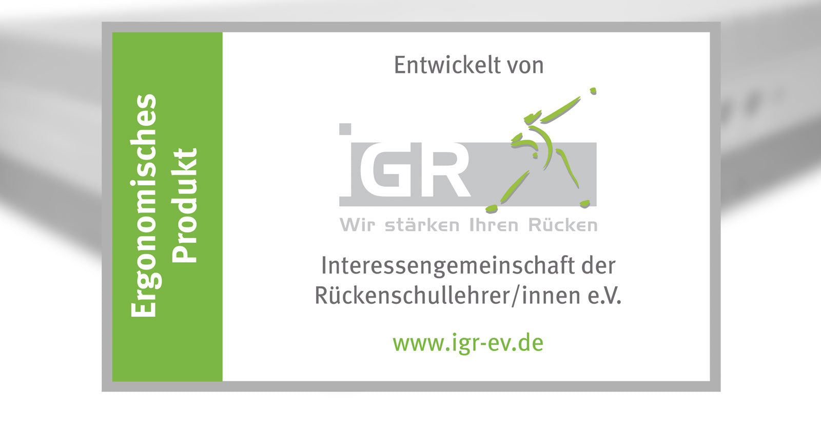 Das IGR-Siegel bescheinigt unserer "youSleep 800" perfekte K&ouml;rperanpassung und h&ouml;chste Ergonomie.